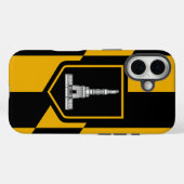 Coques Case-Mate iPhone Apple iPhone 16 Coque-Mate avec drapeau Baltimore (Verso (horizontal))