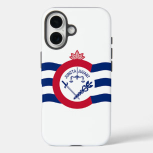 Coques iPhone 16 Apple iPhone 16 Coque-Mate avec drapeau Cincinnati