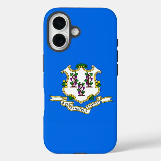 Coques Case-Mate iPhone Apple iPhone 16 Coque-Mate avec drapeau Connecticu (Verso)