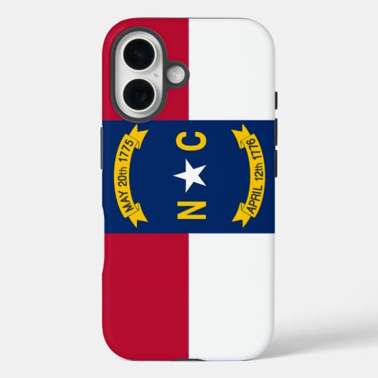 Coques Case-Mate iPhone Apple iPhone 16 Coque-Mate avec drapeau de Carolin (Verso)