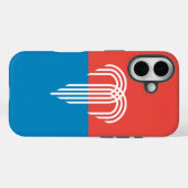 Coques Case-Mate iPhone Apple iPhone 16 Coque-Mate avec drapeau de Kansas  (Verso (horizontal))