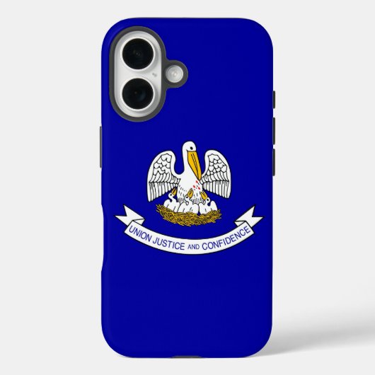 Coques Case-Mate iPhone Apple iPhone 16 Coque-Mate avec drapeau Louisiane (Verso)