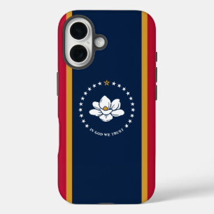 Coques iPhone 16 Apple iPhone 16 Coque-Mate avec drapeau Mississipp