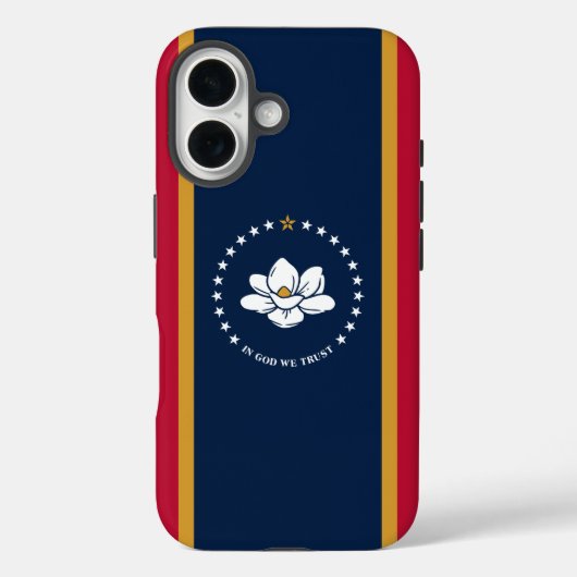 Coques Case-Mate iPhone Apple iPhone 16 Coque-Mate avec drapeau Mississipp (Verso)
