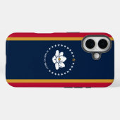 Coques Case-Mate iPhone Apple iPhone 16 Coque-Mate avec drapeau Mississipp (Verso (horizontal))