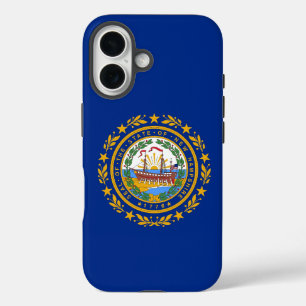 Coques iPhone 16 Apple iPhone 16 Coque-Mate avec drapeau New Hampsh