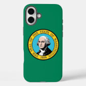 Coques Case-Mate iPhone Apple iPhone 16 Plus Case, Washington State flag (Verso)