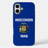 Coques Case-Mate iPhone Apple iPhone 16 Plus Case, Wisconsin flag (Verso)