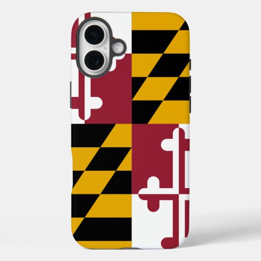 Coques Case-Mate iPhone Apple iPhone 16 Plus Coque-Mate, drapeau du Maryla (Verso)