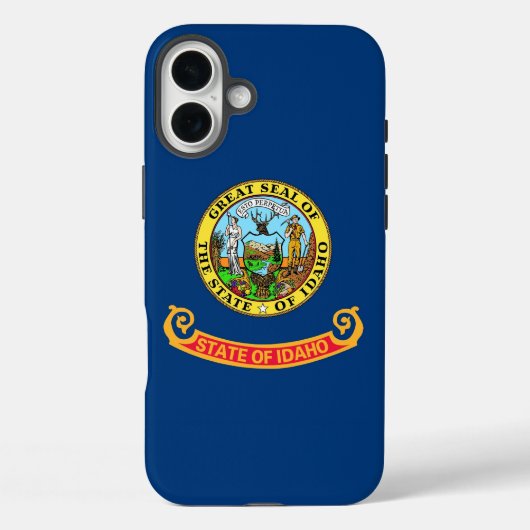 Coques Case-Mate iPhone Apple iPhone 16 Plus Coque-Mate drapeau Idaho (Verso)