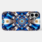 Coques Case-Mate iPhone Apple iPhone 16 Plus Mate, couleurs de l'Argentine (Verso (horizontal))