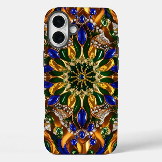 Coques Case-Mate iPhone Apple iPhone 16 Plus Mate, couleurs du Brésil (Verso)
