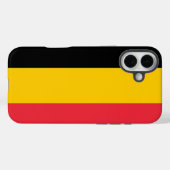 Coques Case-Mate iPhone Apple iPhone 16 Plus Mate, drapeau de la Belgique (Verso (horizontal))