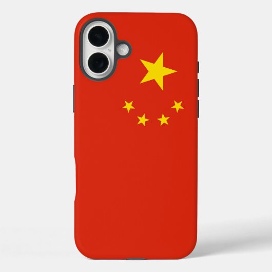 Coques Case-Mate iPhone Apple iPhone 16 Plus Mate, drapeau de la Chine (Verso)