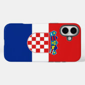 Coques Case-Mate iPhone Apple iPhone 16 Plus Mate, drapeau de la Croatie (Verso (horizontal))