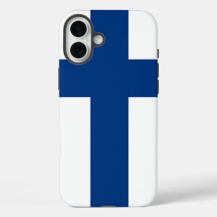 Coques iPhone 16 Plus Apple iPhone 16 Plus Mate, drapeau de la Finlande