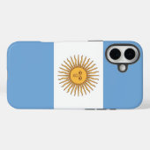 Coques Case-Mate iPhone Apple iPhone 16 Plus Mate, drapeau de l'Argentine (Verso (horizontal))