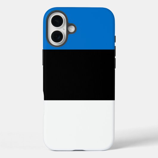 Coques Case-Mate iPhone Apple iPhone 16 Plus Mate, drapeau de l'Estonie (Verso)