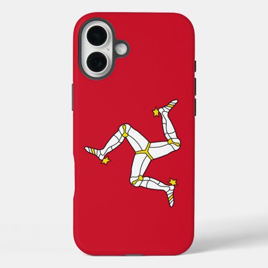 Coques Case-Mate iPhone Apple iPhone 16 Plus Mate, drapeau de l'île de Man (Verso)