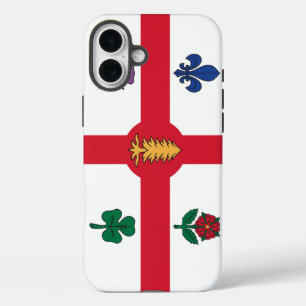 Coques iPhone 16 Plus Apple iPhone 16 Plus Mate, drapeau de Montréal