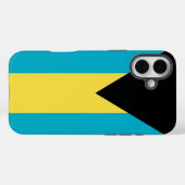 Coques Case-Mate iPhone Apple iPhone 16 Plus Mate, drapeau des Bahamas (Verso (horizontal))