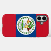 Coques Case-Mate iPhone Apple iPhone 16 Plus Mate, drapeau du Belize (Verso (horizontal))