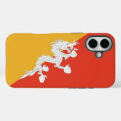 Coques Case-Mate iPhone Apple iPhone 16 Plus Mate, drapeau du Bhoutan (Verso (horizontal))