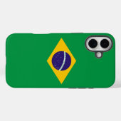 Coques Case-Mate iPhone Apple iPhone 16 Plus Mate, drapeau du Brésil (Verso (horizontal))