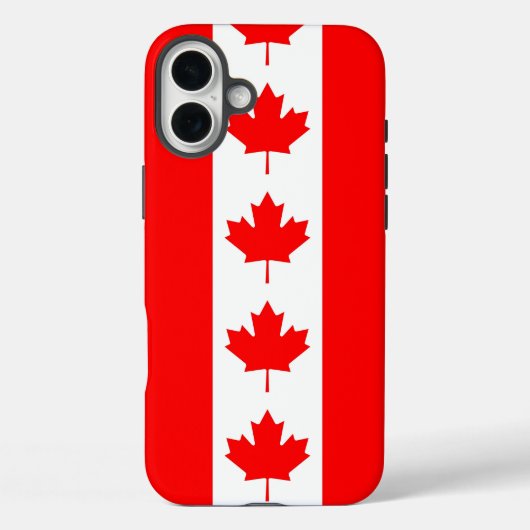 Coques Case-Mate iPhone Apple iPhone 16 Plus Mate, drapeau du Canada (Verso)