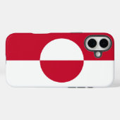 Coques Case-Mate iPhone Apple iPhone 16 Plus Mate, drapeau du Groenland (Verso (horizontal))