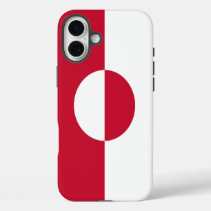 Coques iPhone 16 Plus Apple iPhone 16 Plus Mate, drapeau du Groenland
