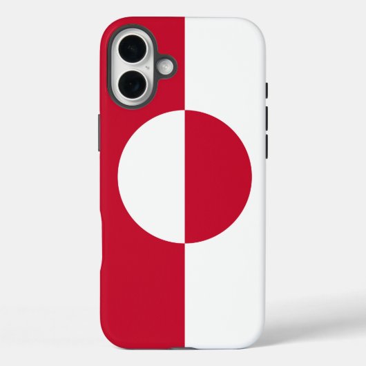 Coques Case-Mate iPhone Apple iPhone 16 Plus Mate, drapeau du Groenland (Verso)