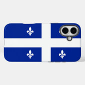 Coques Case-Mate iPhone Apple iPhone 16 Plus Mate, drapeau du Québec (Verso (horizontal))