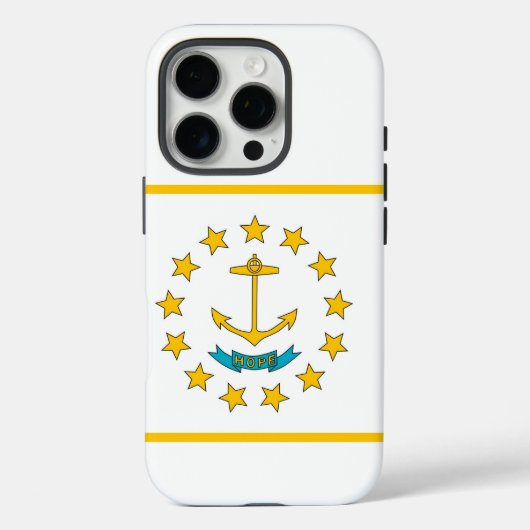 Coques Case-Mate iPhone Apple iPhone 16 Pro Case-Mate, Rhode Island flag (Verso)