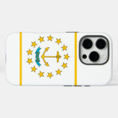 Coques Case-Mate iPhone Apple iPhone 16 Pro Case-Mate, Rhode Island flag (Verso (horizontal))