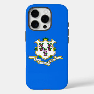 Coques iPhone 16 Pro Apple iPhone 16 Pro Coque-Mate, drapeau Connecticu