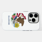 Coques Case-Mate iPhone Apple iPhone 16 Pro Coque-Mate, drapeau de l'Illin (Verso (horizontal))