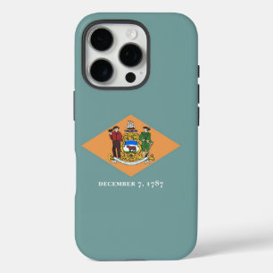 Coques iPhone 16 Pro Apple iPhone 16 Pro Coque-Mate, drapeau du Delawar