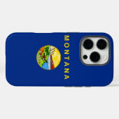 Coques Case-Mate iPhone Apple iPhone 16 Pro Coque-Mate, drapeau Montana (Verso (horizontal))