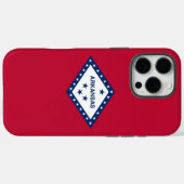 Coques Case-Mate iPhone Apple iPhone 16 Pro Max Coque, drapeau Arkansas (Verso (horizontal))