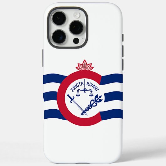 Coques Case-Mate iPhone Apple iPhone 16 Pro Max Coque, drapeau Cincinnati (Verso)
