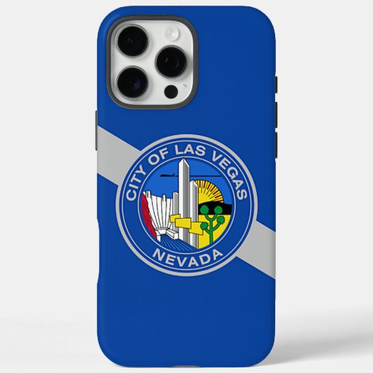 Coques Case-Mate iPhone Apple iPhone 16 Pro Max Coque, drapeau de Las Vega (Verso)