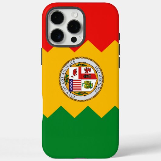 Coques Case-Mate iPhone Apple iPhone 16 Pro Max Coque, drapeau de Los Ange (Verso)
