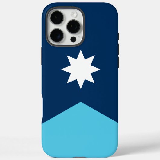 Coques Case-Mate iPhone Apple iPhone 16 Pro Max Coque, drapeau du Minnesot (Verso)