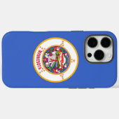Coques Case-Mate iPhone Apple iPhone 16 Pro Max Coque, drapeau du Minnesot (Verso (horizontal))