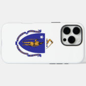 Coques Case-Mate iPhone Apple iPhone 16 Pro Max Coque, drapeau Massachuset (Verso (horizontal))