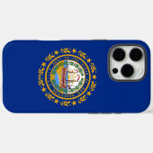 Coques Case-Mate iPhone Apple iPhone 16 Pro Max Coque, drapeau New Hampshi (Verso (horizontal))