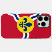 Coques Case-Mate iPhone Apple iPhone 16 Pro Max Coque, drapeau St. Louis (Verso (horizontal))