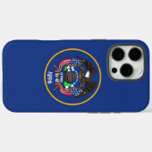 Coques Case-Mate iPhone Apple iPhone 16 Pro Max, drapeau ancien de l'Utah (Verso (horizontal))
