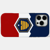 Coques Case-Mate iPhone Apple iPhone 16 Pro Max, drapeau de l'État de l'Ut (Verso (horizontal))